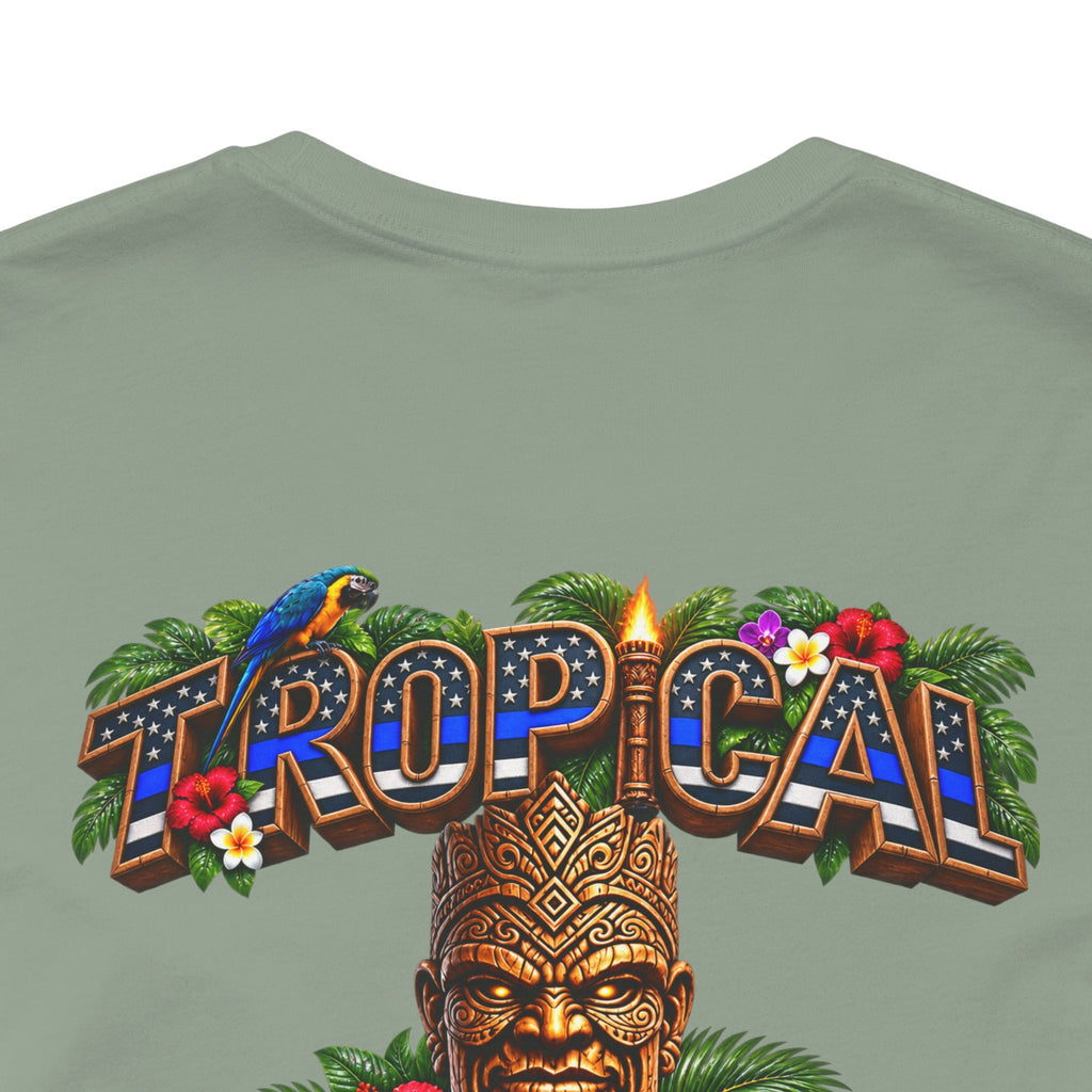 Tropical Iron  Thin Blue Line— Blue line Shirt