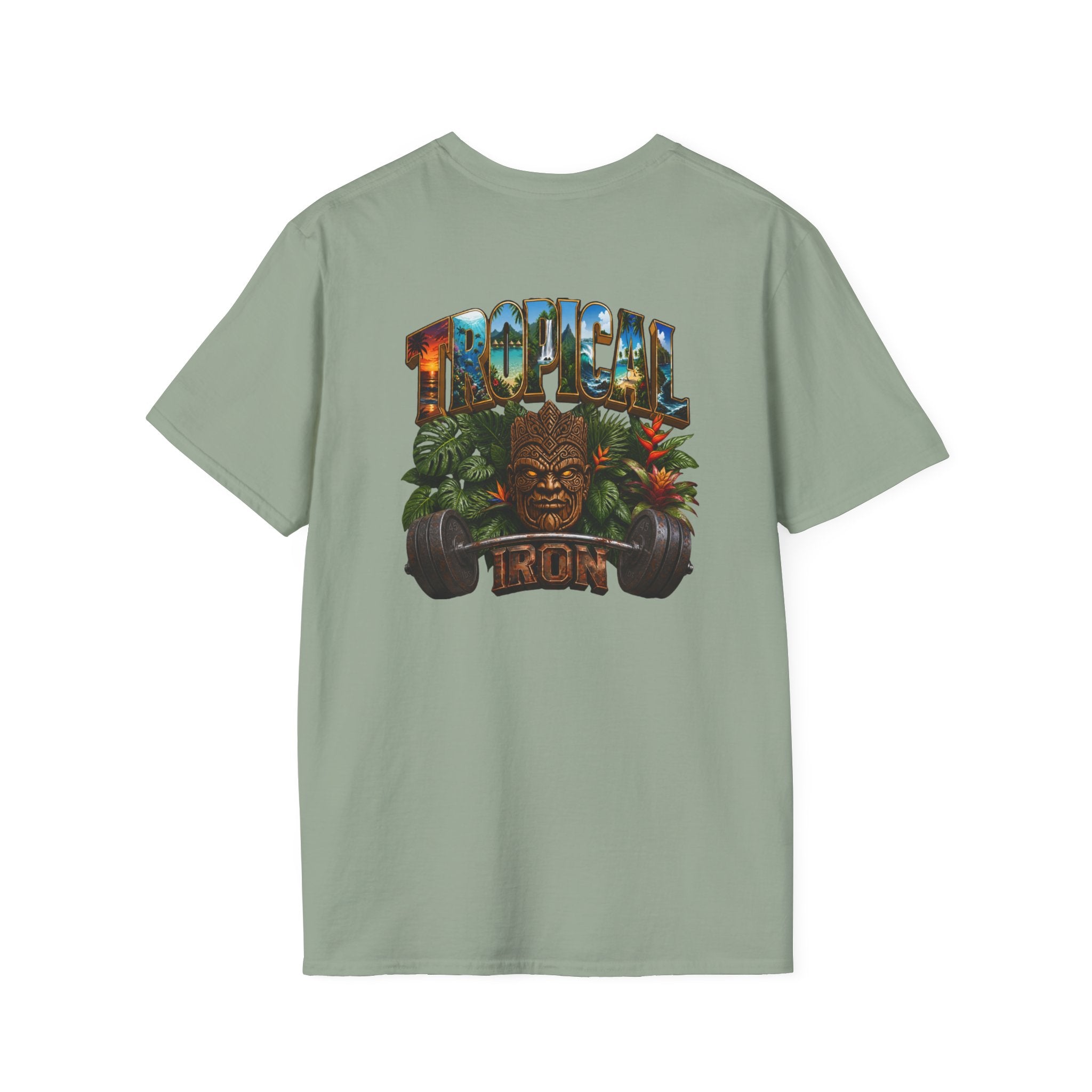 Tropical Le Bon Graphic Tee — Vintage Island Logo T-Shirt