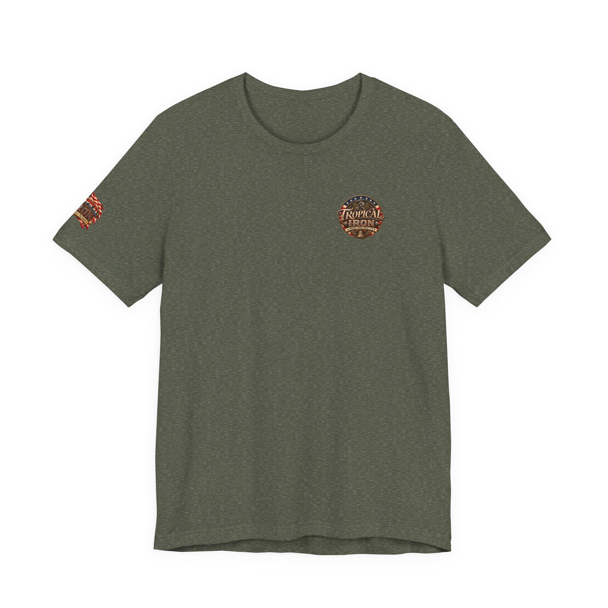 Minutemen 'Never Skip Leg Day' Tee - Patriotic Revolution 1776 Back Print