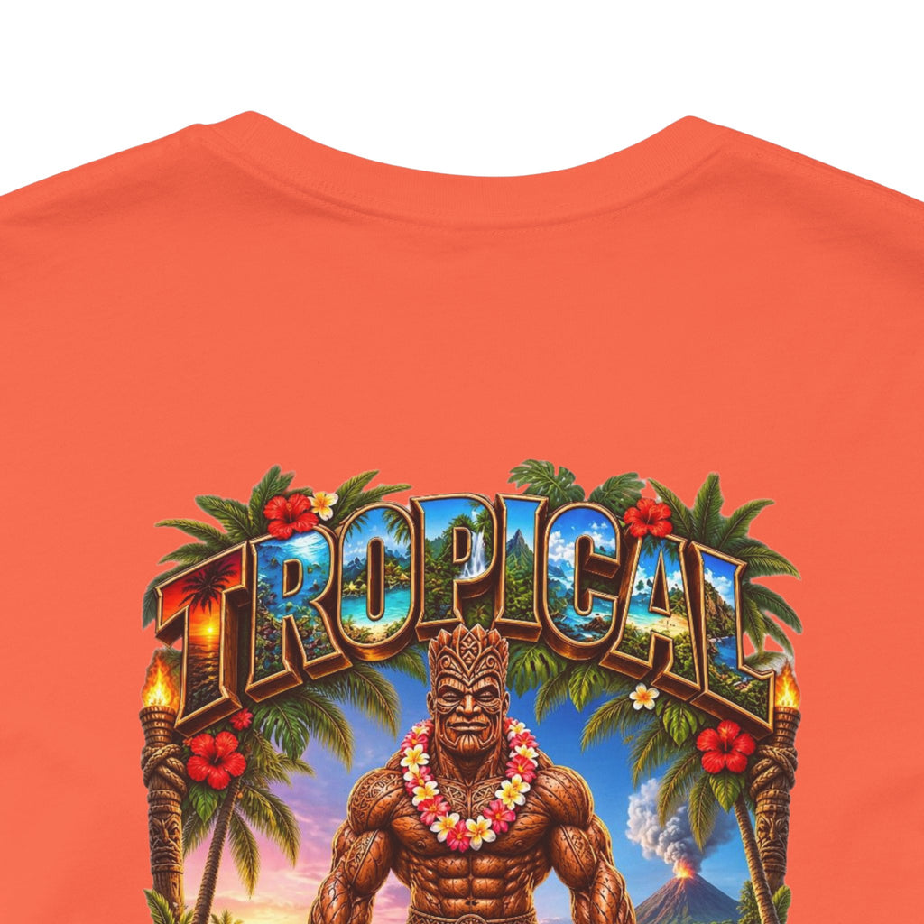 Tropical Strongman Graphic Tee – 'Boricua' Island Vibes Shirt