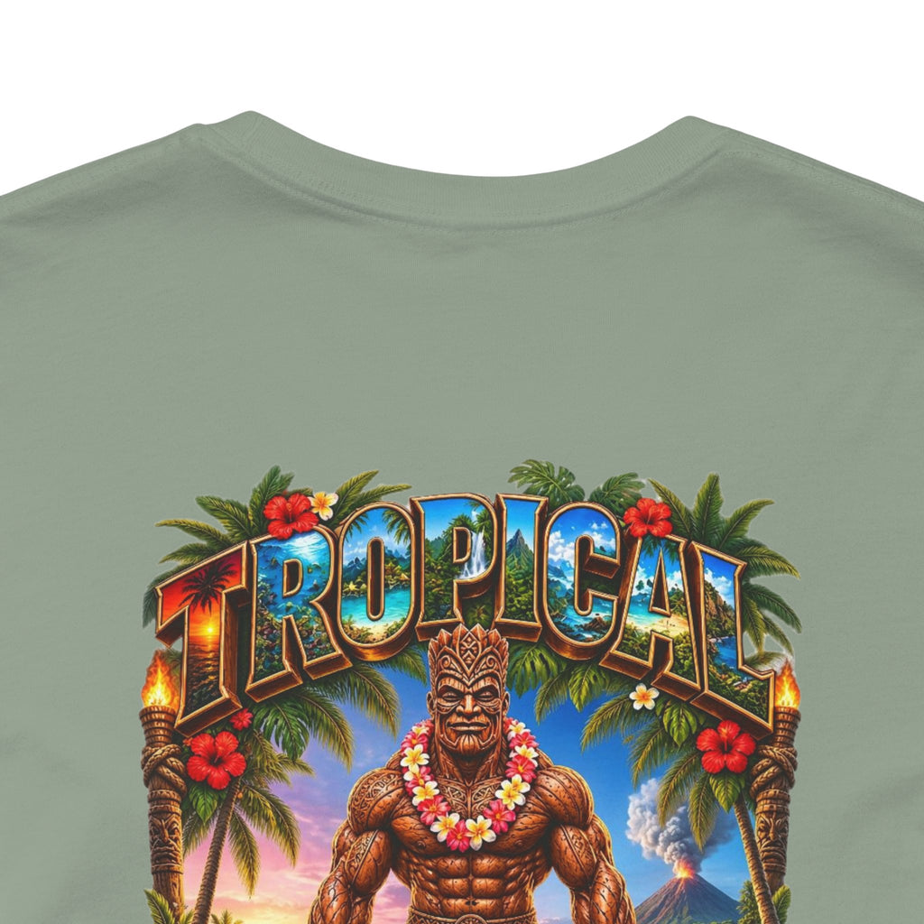 Tropical Strongman Graphic Tee – 'Boricua' Island Vibes Shirt