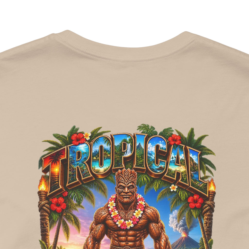 Tropical Strongman Graphic Tee – 'Boricua' Island Vibes Shirt