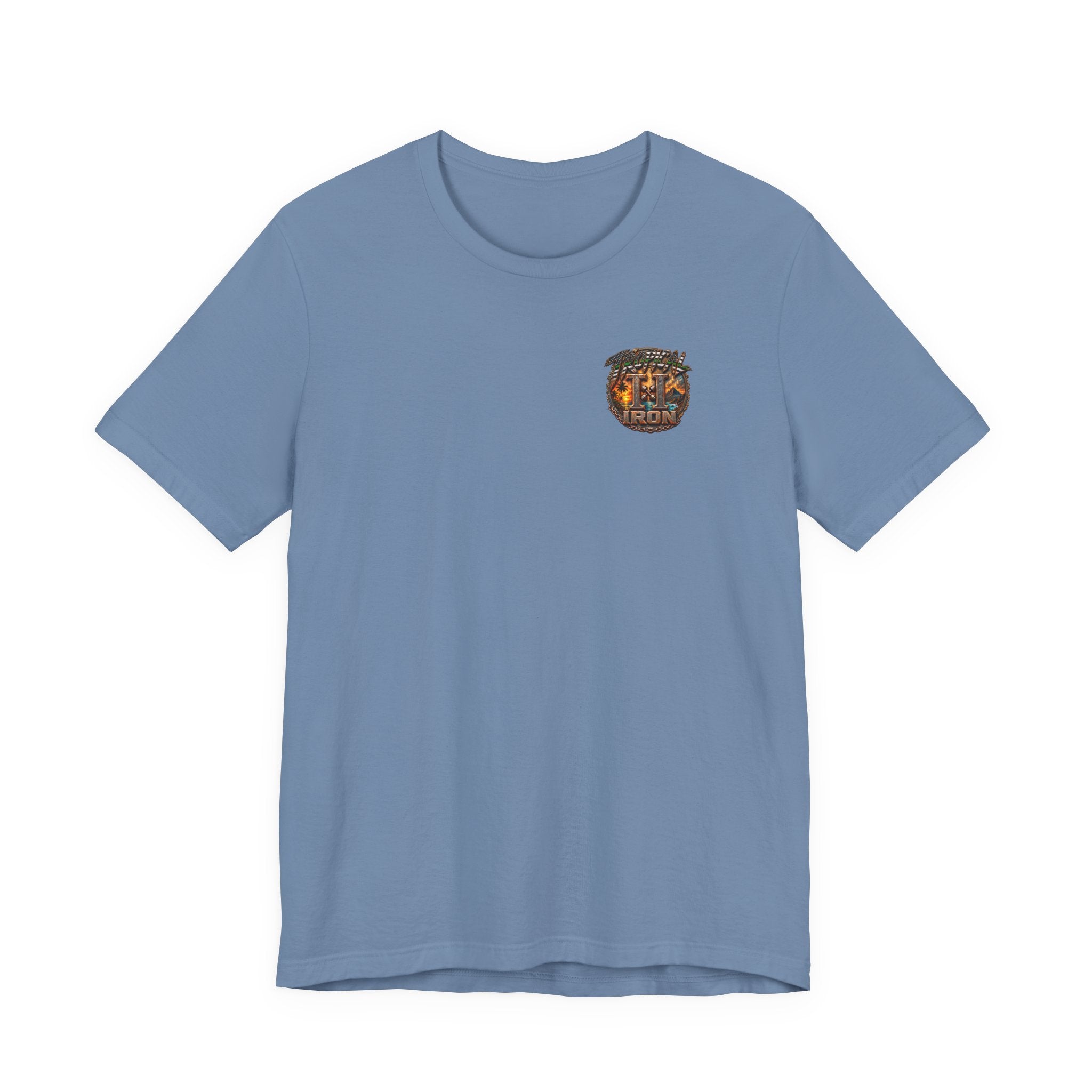 Tropical Strength Gym Tee — "Stay Dedicated" T-Shirt