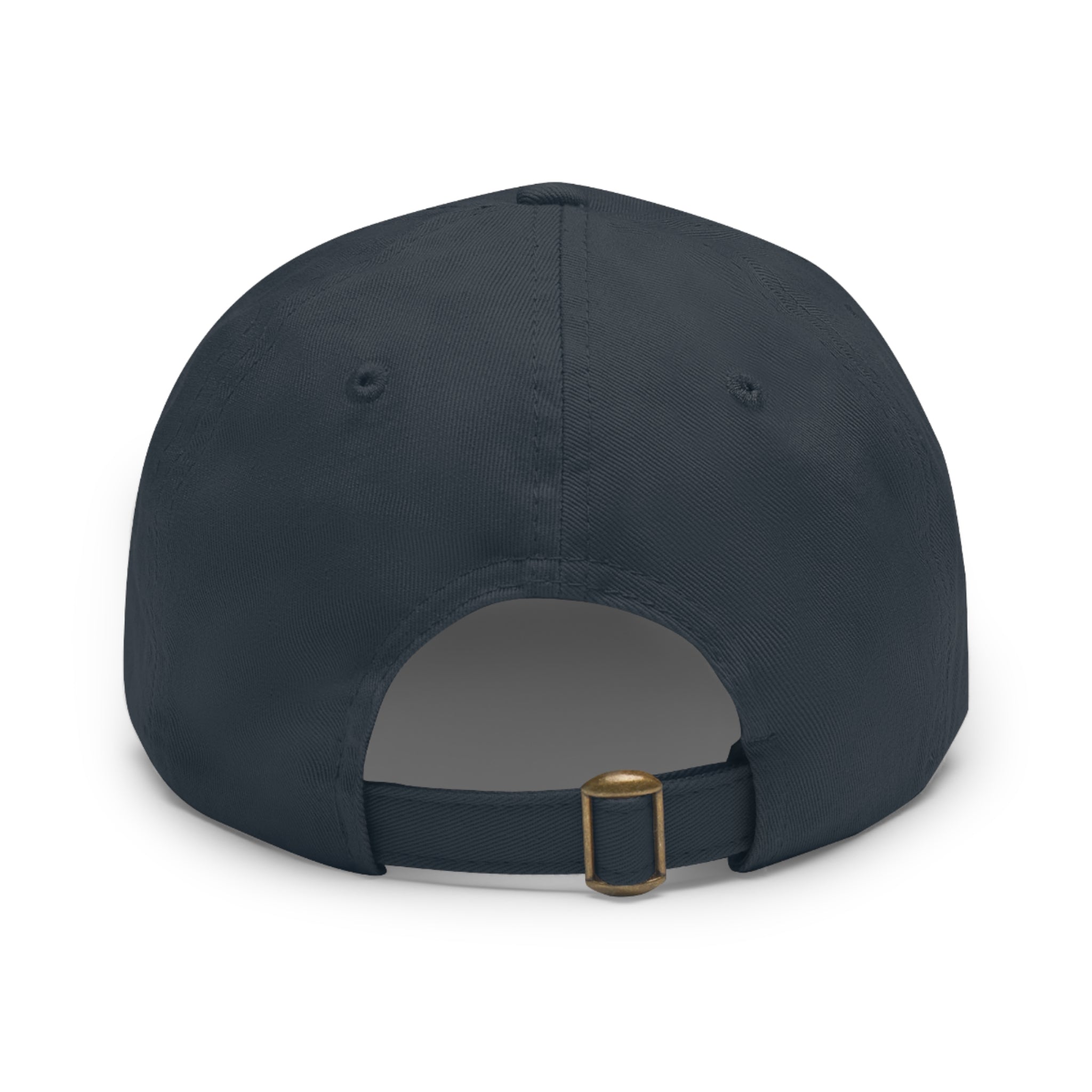 Vintage Hunting Scene Dad Hat with Leather Patch