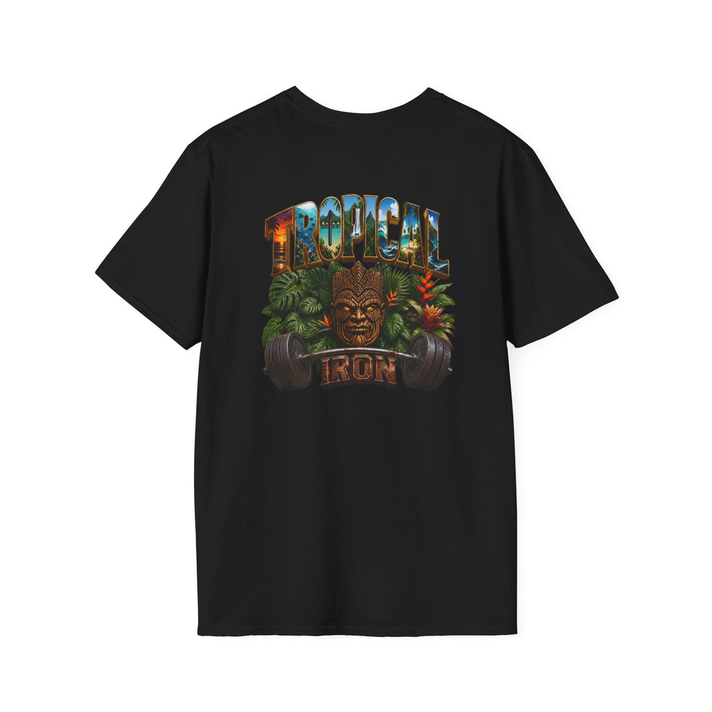 Tropical Le Bon Graphic Tee — Vintage Island Logo T-Shirt