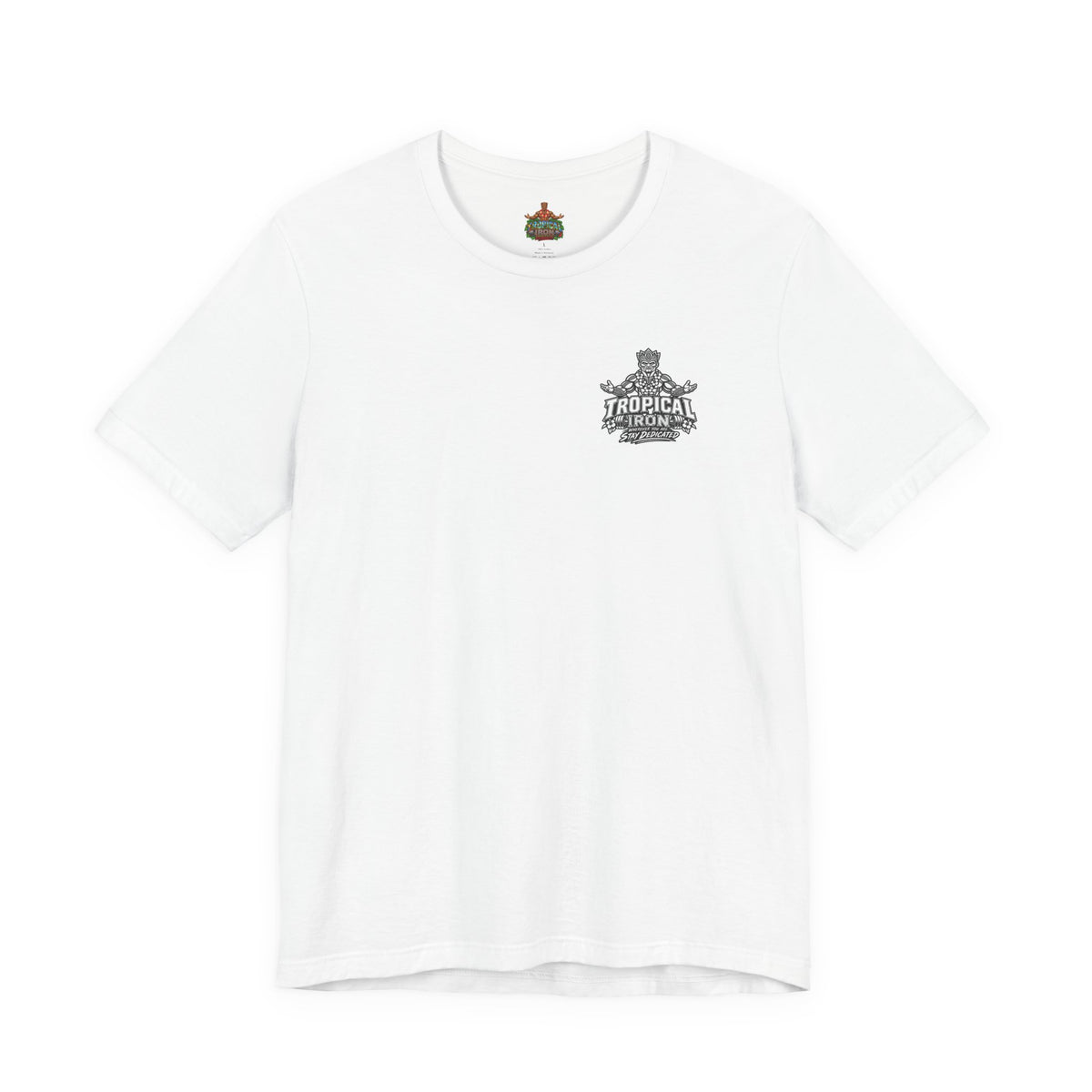Tropical Iron Weightlifting Tiki — Island Tiki Strength Gym Shirt