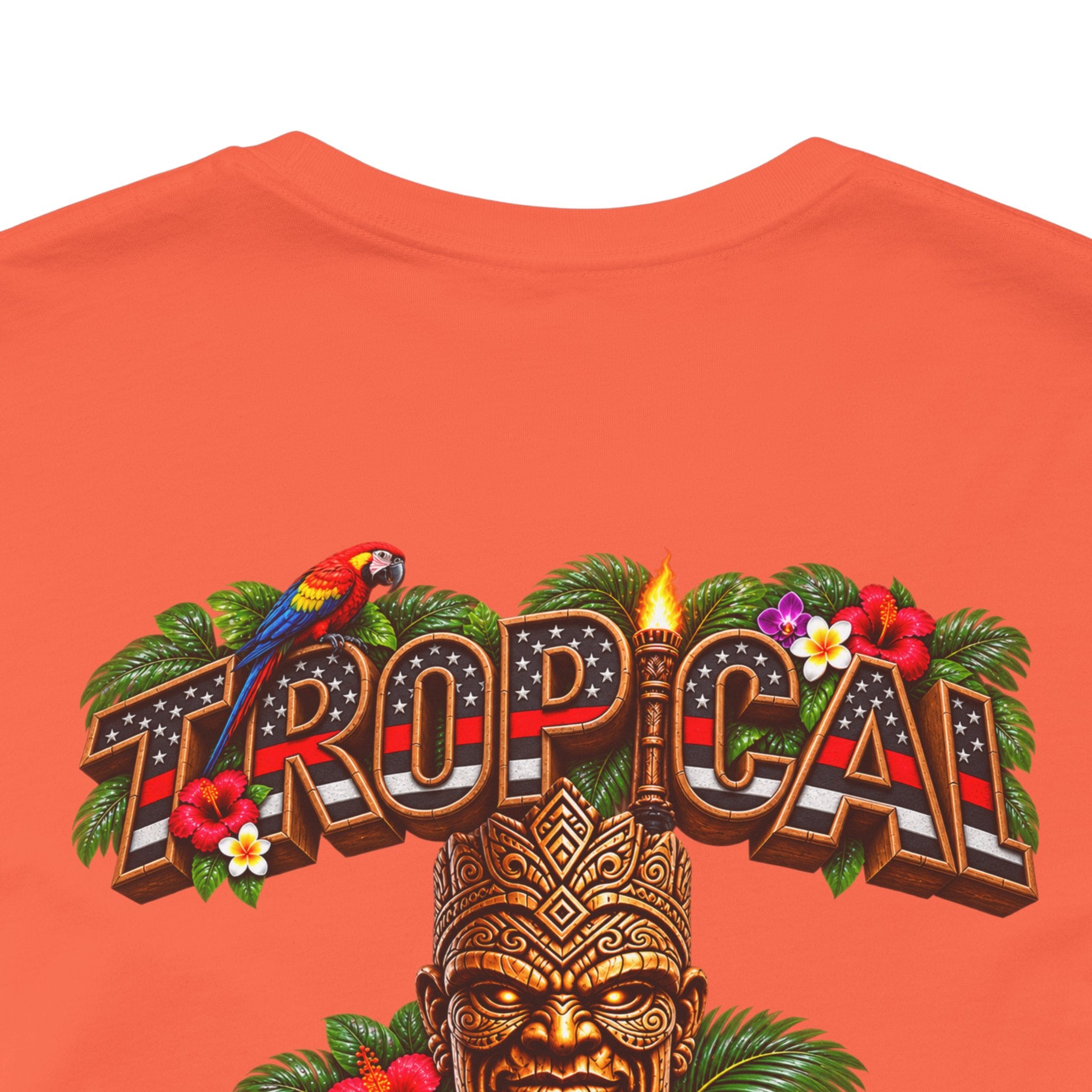 Tropical Iron Thin Red Line — 'Fire Fighter  Short Sleeve Shirt