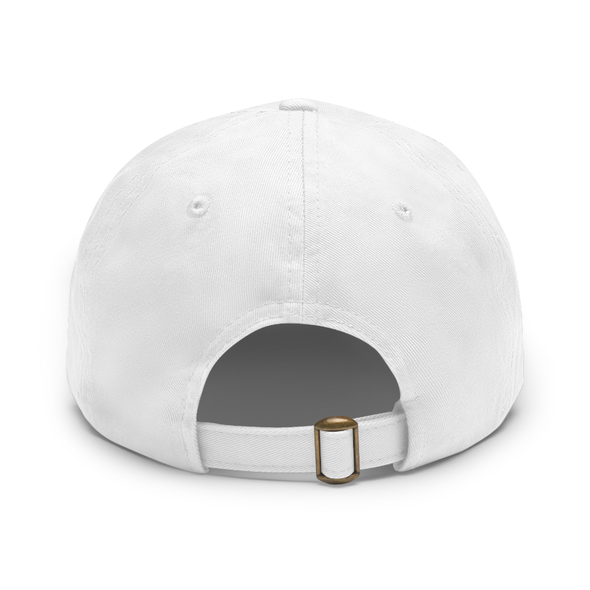 Vintage Hunting Scene Dad Hat with Leather Patch