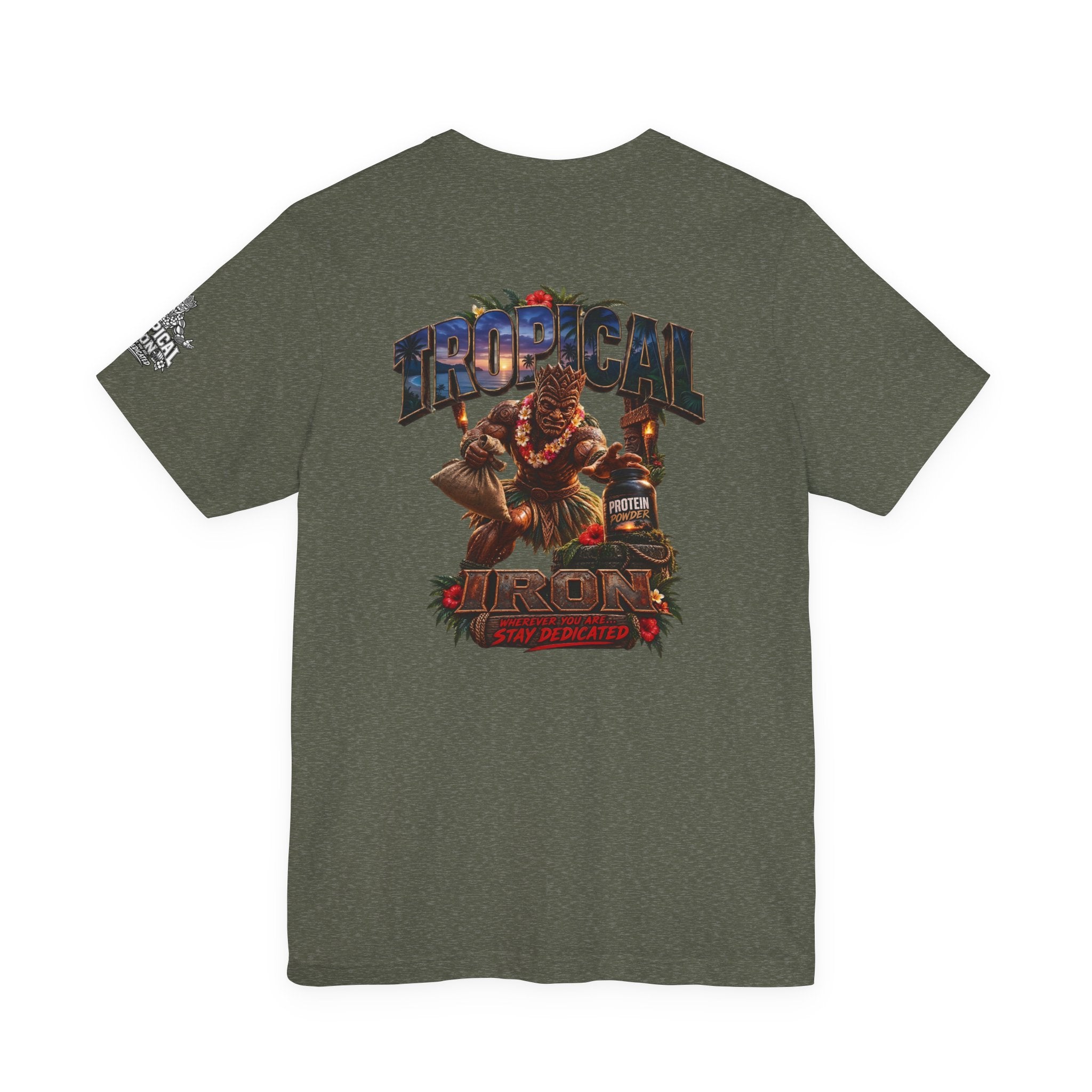 Tropical Tiki Warrior Graphic Tee — Protein Snatch
