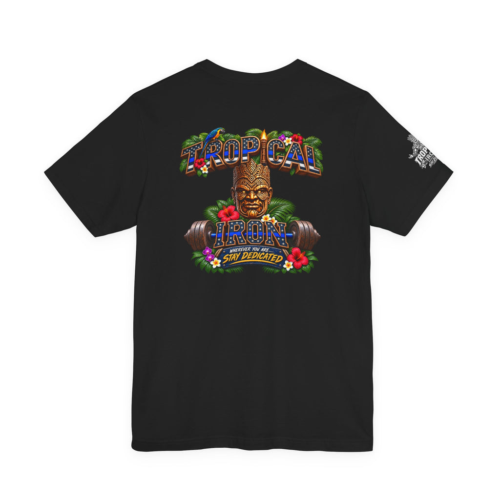 Tropical Iron  Thin Blue Line— Blue line Shirt