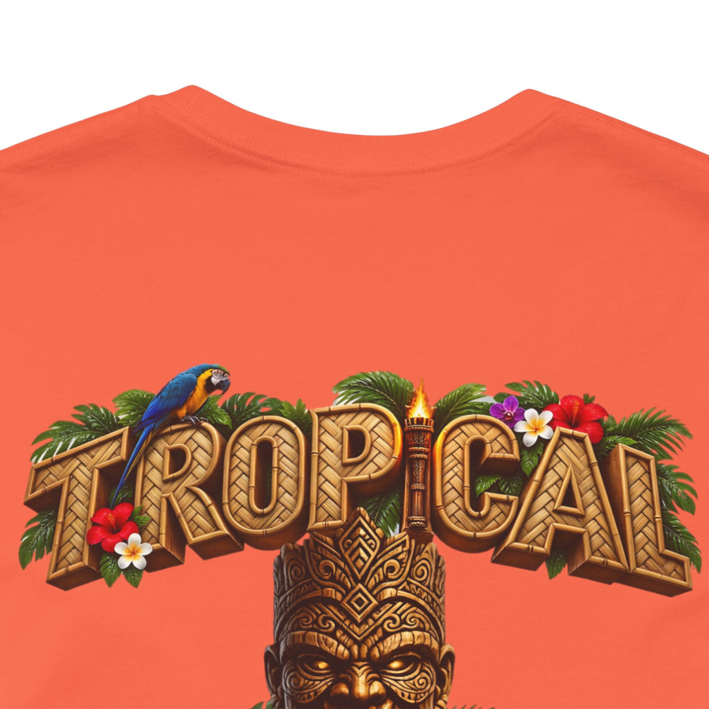 Tropical Aloha T-Shirt — 'Tropical Irony' Vintage Tiki Graphic Tee