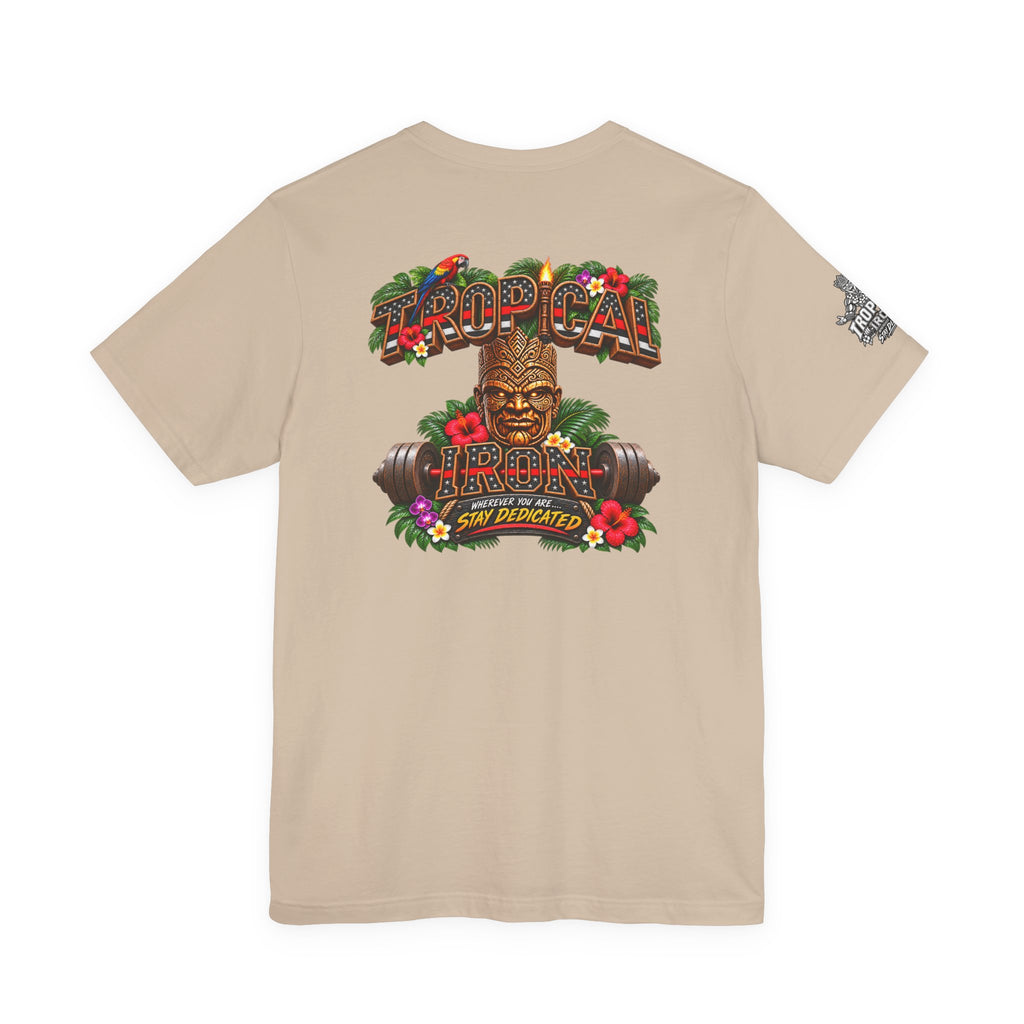 Tropical Iron Thin Red Line — 'Fire Fighter  Short Sleeve Shirt
