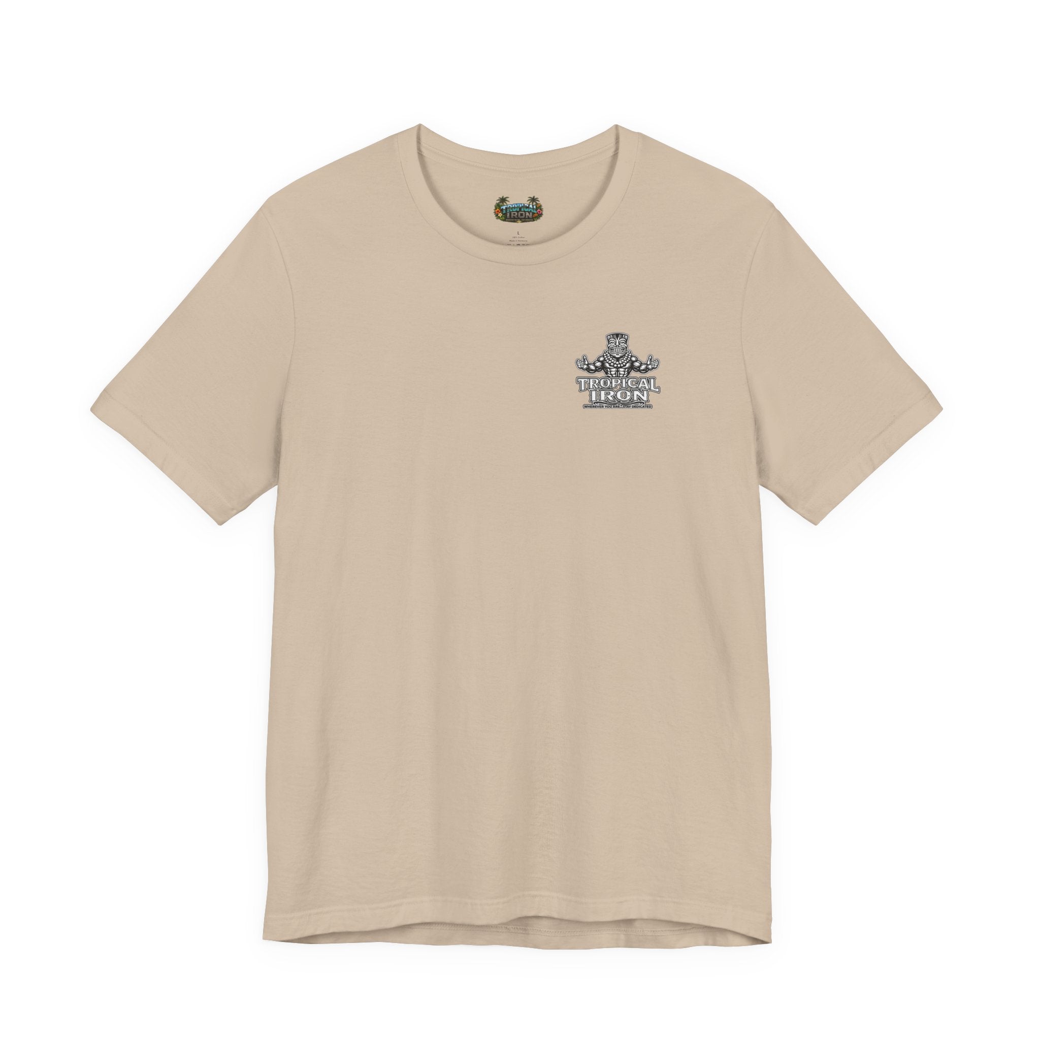 Tropical Iron Weightlifting Tiki — Island Tiki Strength Gym Shirt