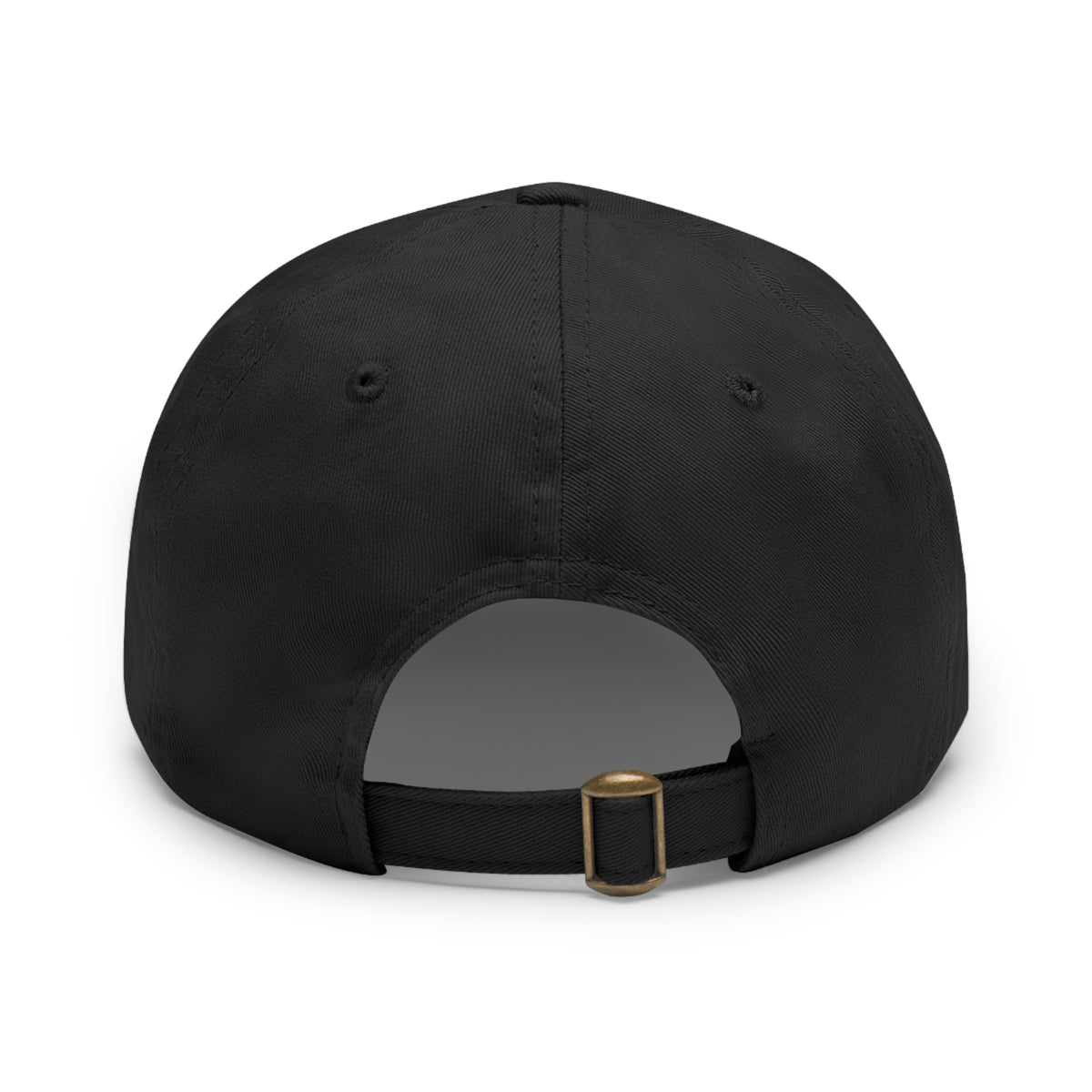 Dad Hat — Rustic Leather Patch 'Tactical Iron' Logo Cap