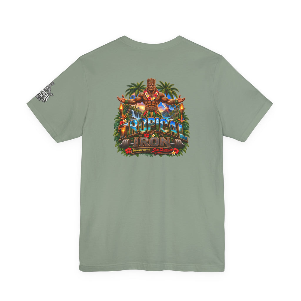 Tiki Guardian Tee — 'Protect the Island' Tropical Graphic T-Shirt