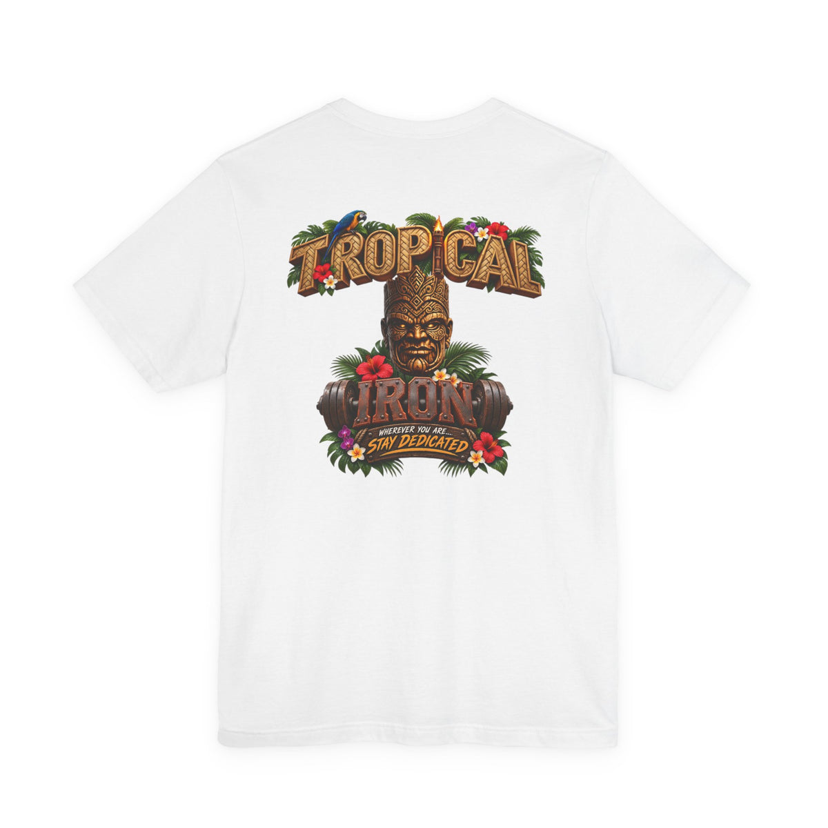 Tropical Aloha T-Shirt — 'Tropical Irony' Vintage Tiki Graphic Tee
