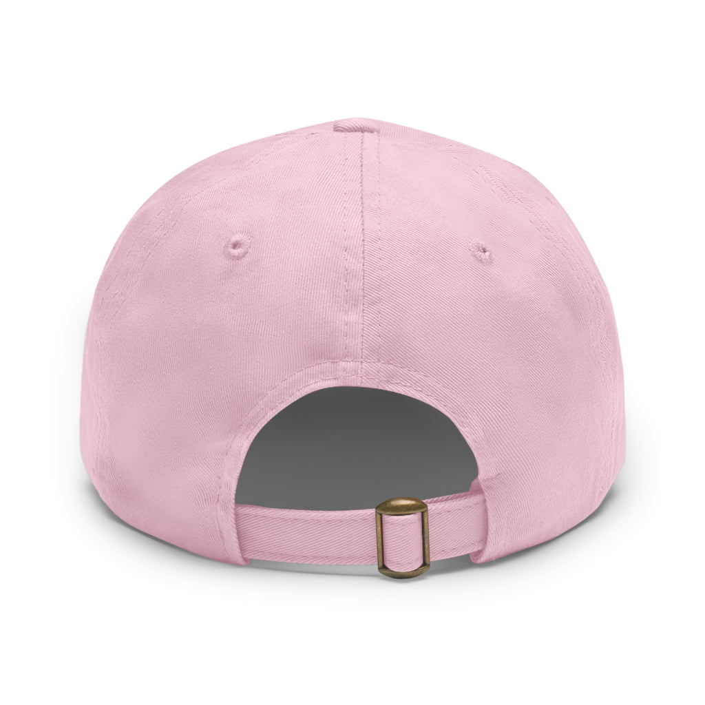 Tropical Iron Dad Hat with Leather Patch — Casual Workout & Coffee-Run Cap
