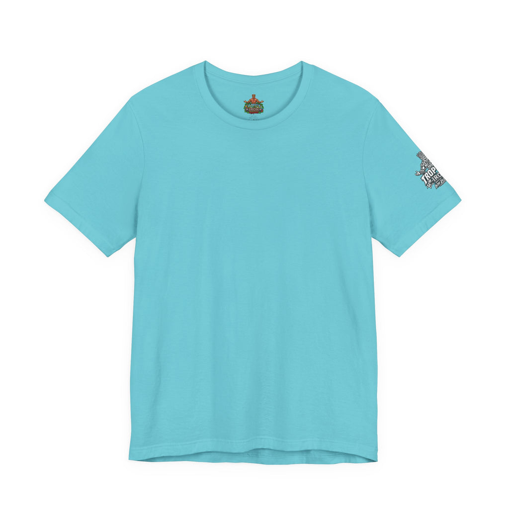 Tiki Guardian Tee — 'Protect the Island' Tropical Graphic T-Shirt