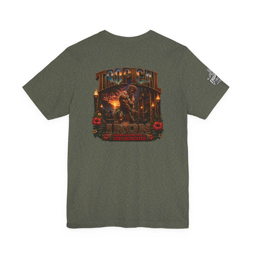 Tropical Iron outdoor gym tee