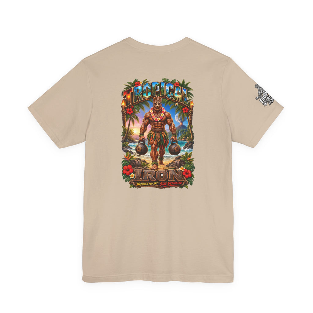 Tropical Strongman Graphic Tee – 'Boricua' Island Vibes Shirt