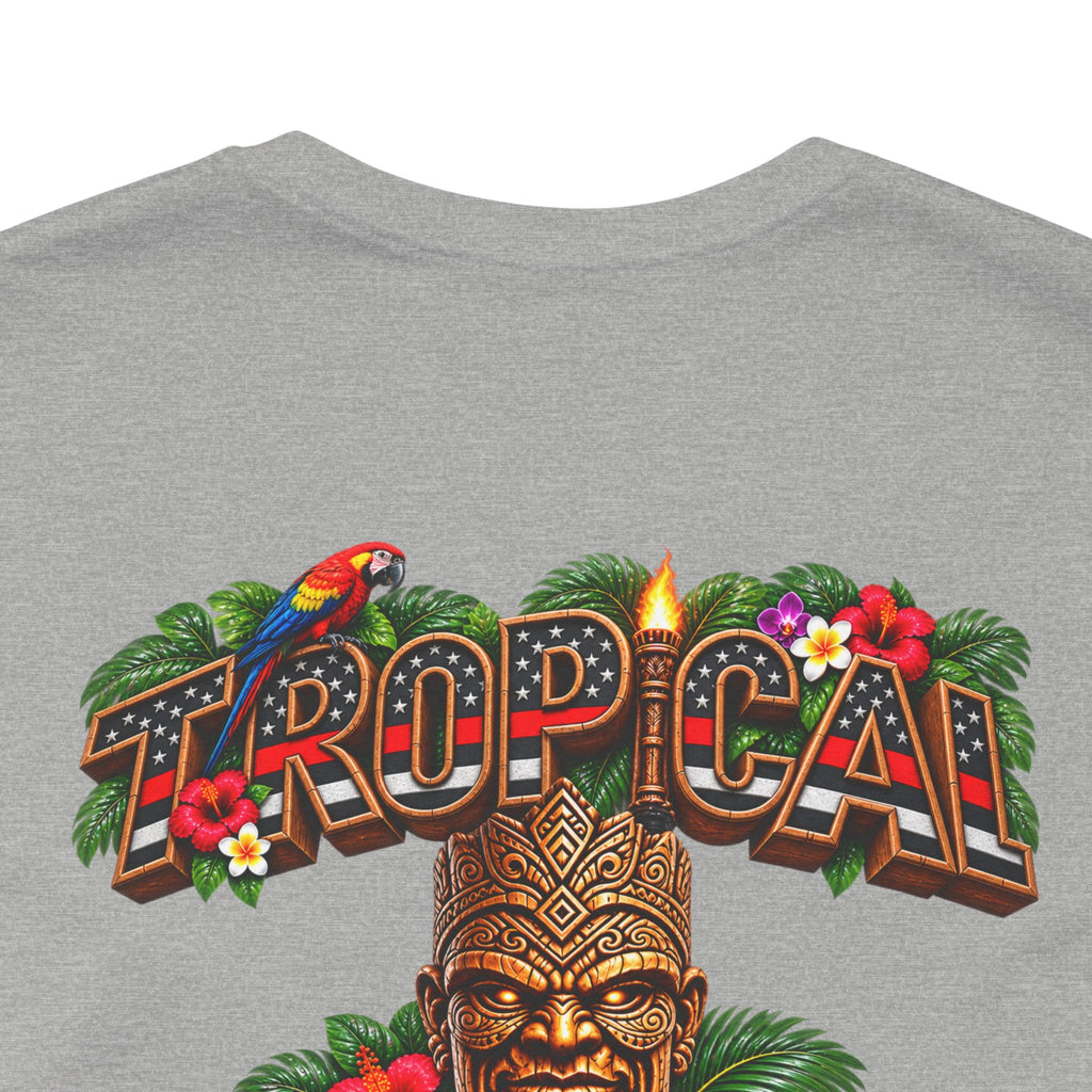 Tropical Iron Thin Red Line — 'Fire Fighter  Short Sleeve Shirt