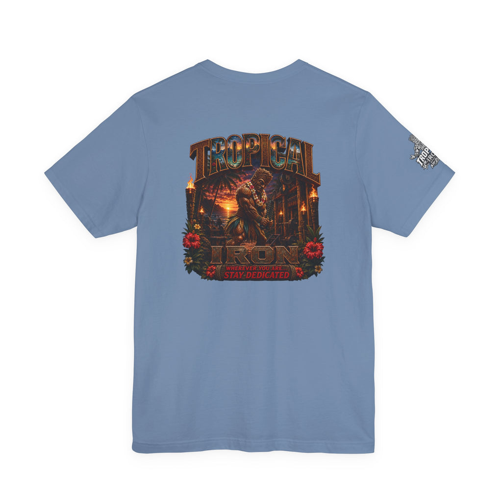 Tropical Iron outdoor gym tee