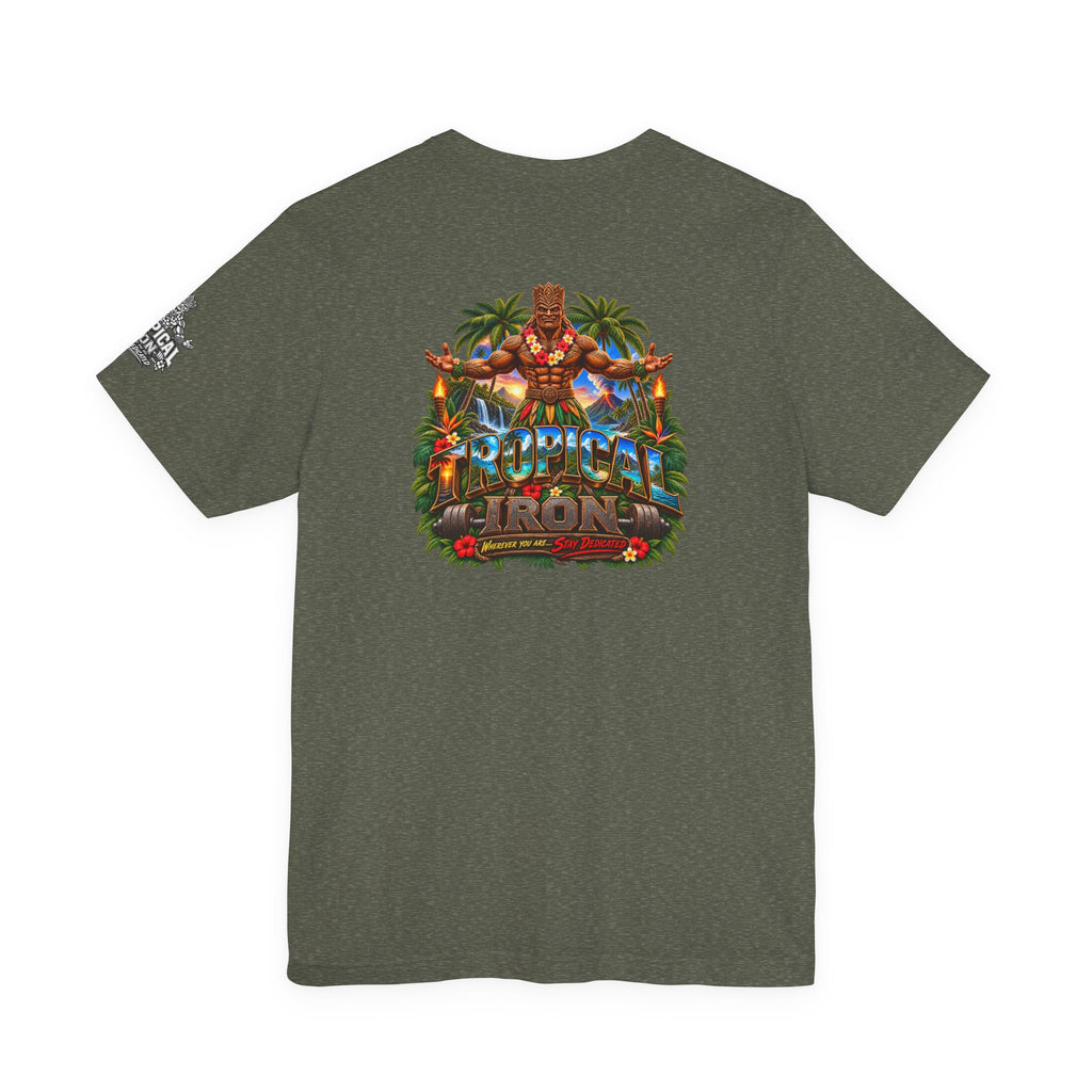 Tiki Guardian Tee — 'Protect the Island' Tropical Graphic T-Shirt