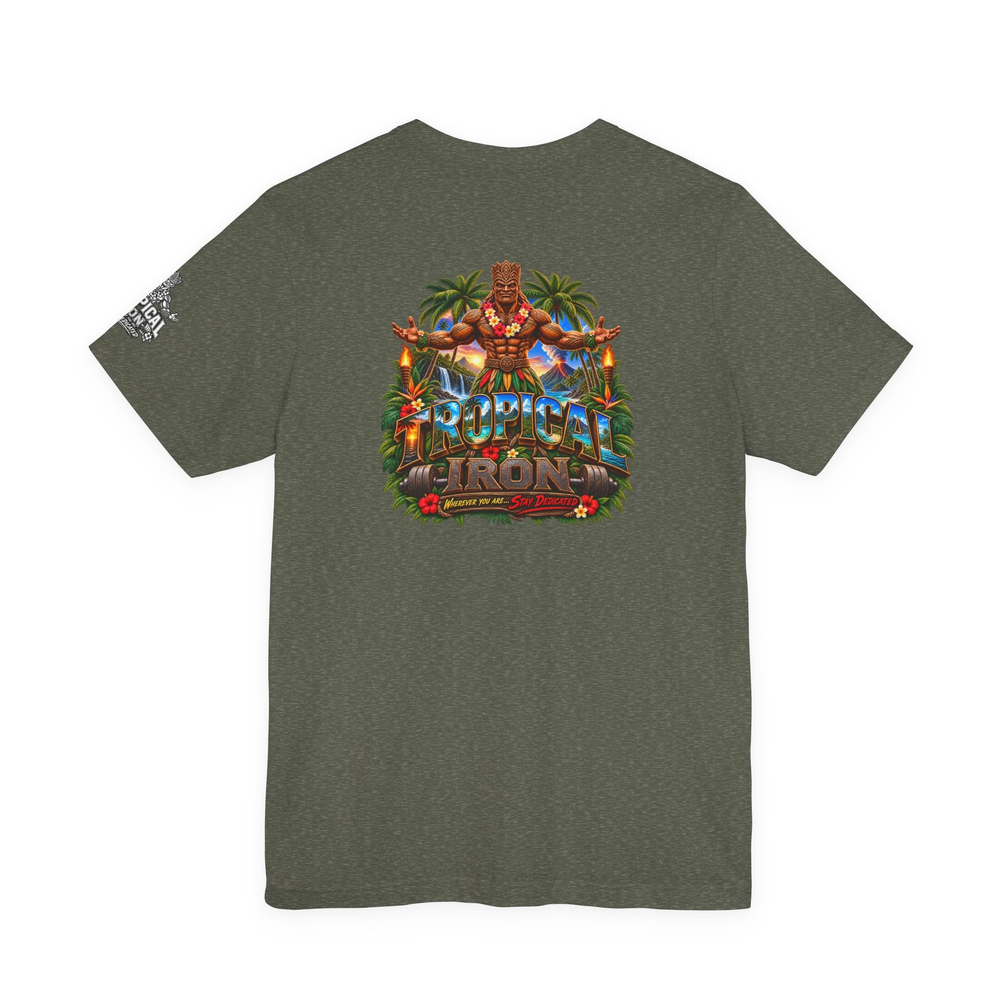 Tiki Guardian Tee — 'Protect the Island' Tropical Graphic T-Shirt