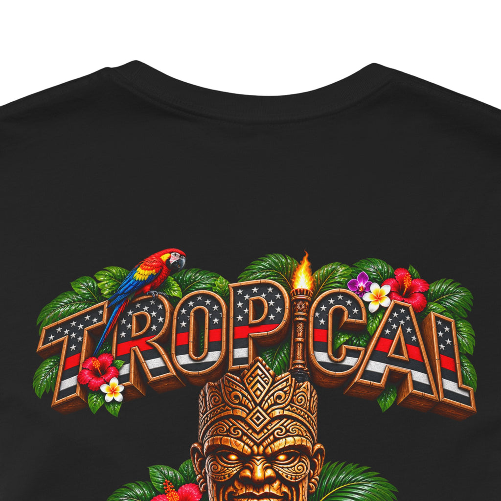 Tropical Iron Thin Red Line — 'Fire Fighter  Short Sleeve Shirt