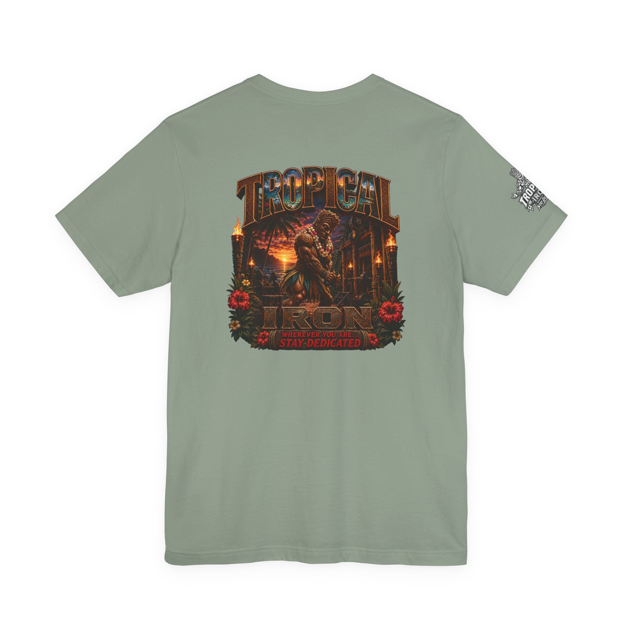 Tropical Iron outdoor gym tee