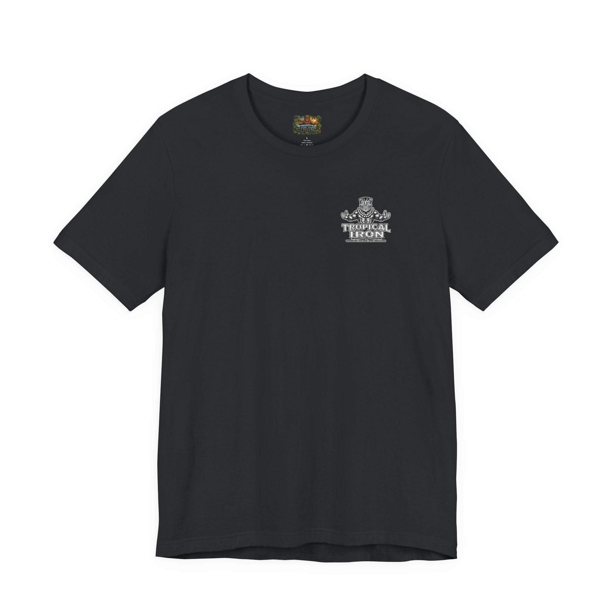 Tropical Iron Graphic T‑Shirt — Vintage Surf Beach Crew Tee