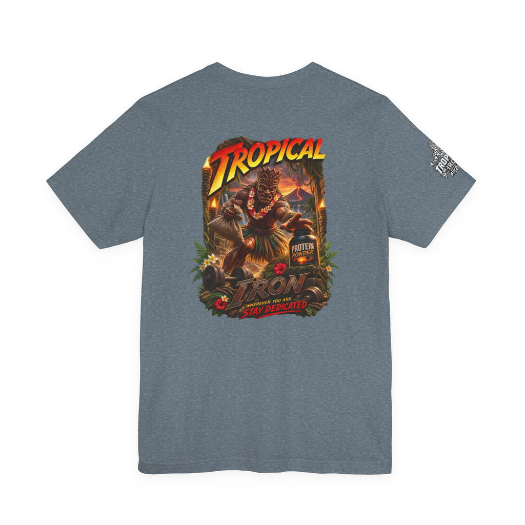 Tropical Iron Vintage Graphic Tee —Protein Snatch And Grab