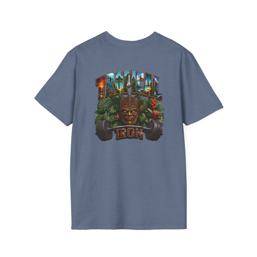 Tropical Le Bon Graphic Tee — Vintage Island Logo T-Shirt