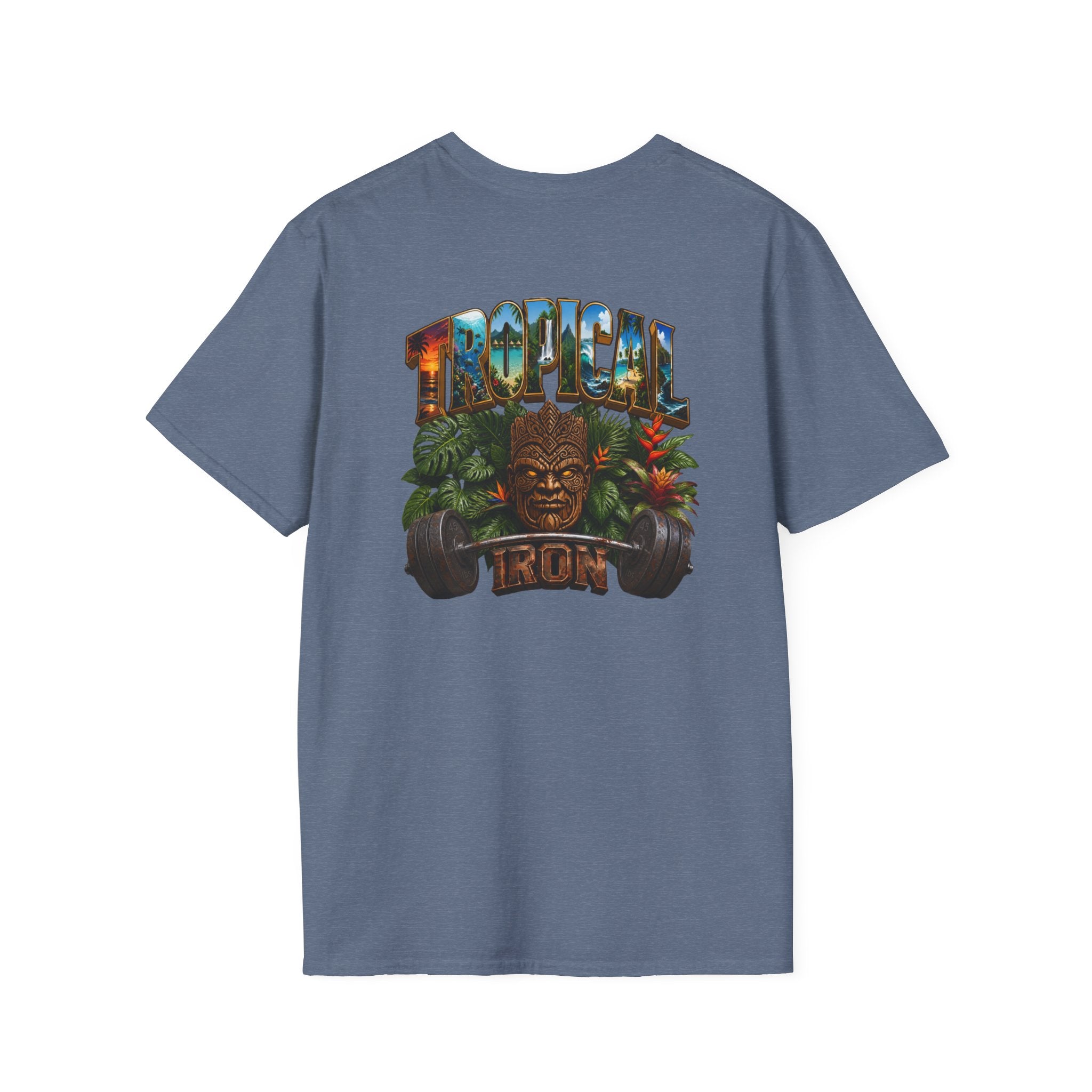 Tropical Le Bon Graphic Tee — Vintage Island Logo T-Shirt