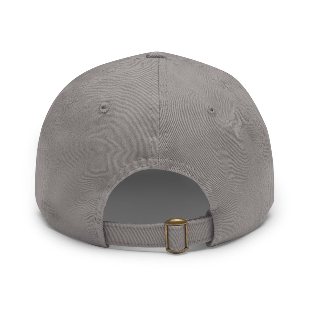 Tropical Iron Dad Hat with Leather Patch — Casual Workout & Coffee-Run Cap