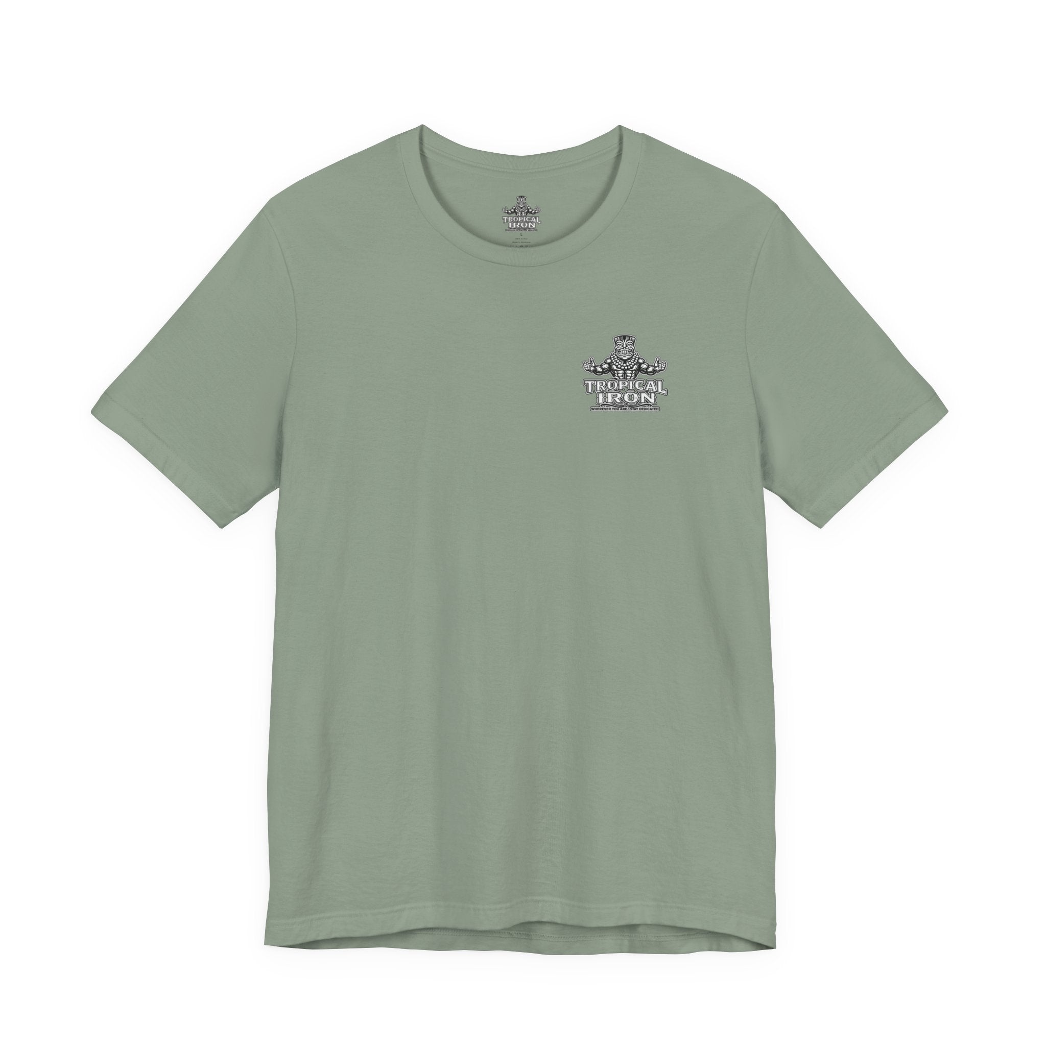 Tropical Iron Beach T-Shirt – Vintage Hawaiian Surf Hula Design