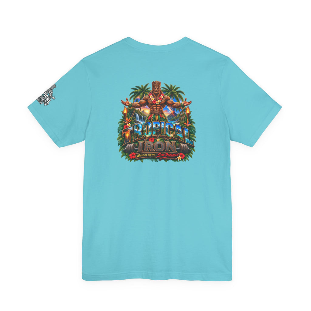 Tiki Guardian Tee — 'Protect the Island' Tropical Graphic T-Shirt