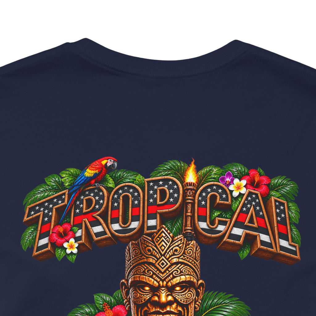 Tropical Iron Thin Red Line — 'Fire Fighter  Short Sleeve Shirt