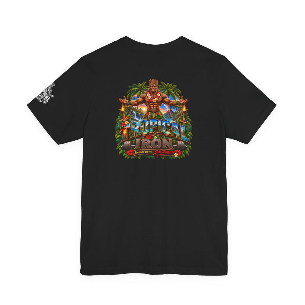 Tiki Guardian Tee — 'Protect the Island' Tropical Graphic T-Shirt