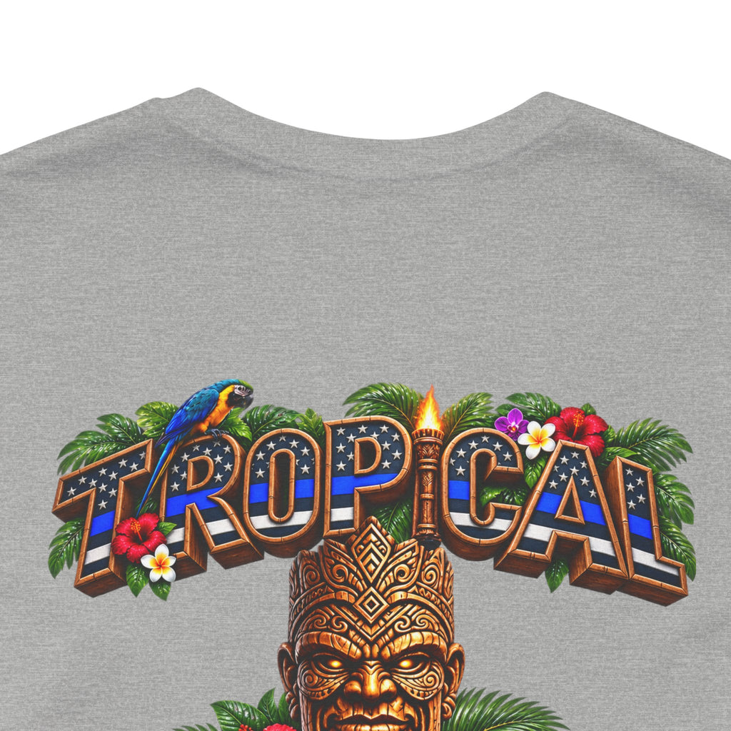 Tropical Iron  Thin Blue Line— Blue line Shirt