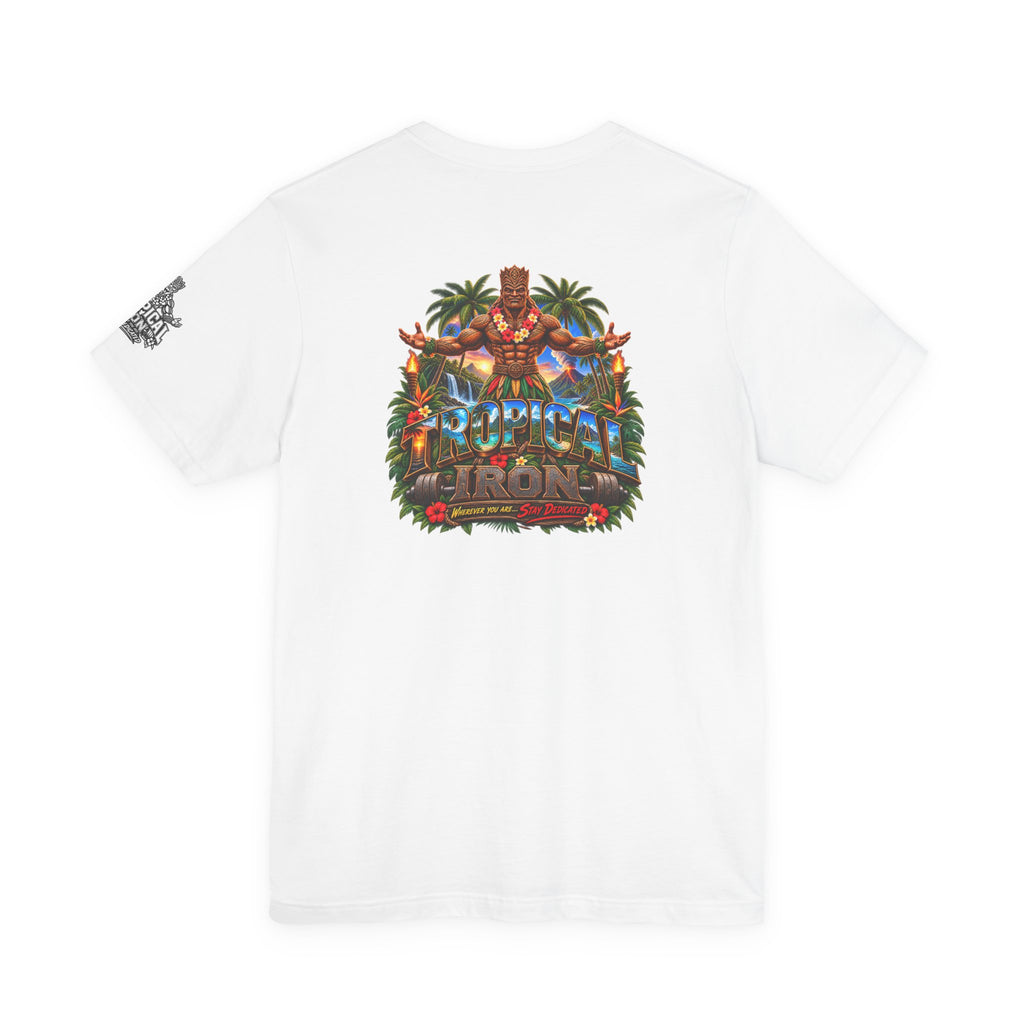 Tiki Guardian Tee — 'Protect the Island' Tropical Graphic T-Shirt