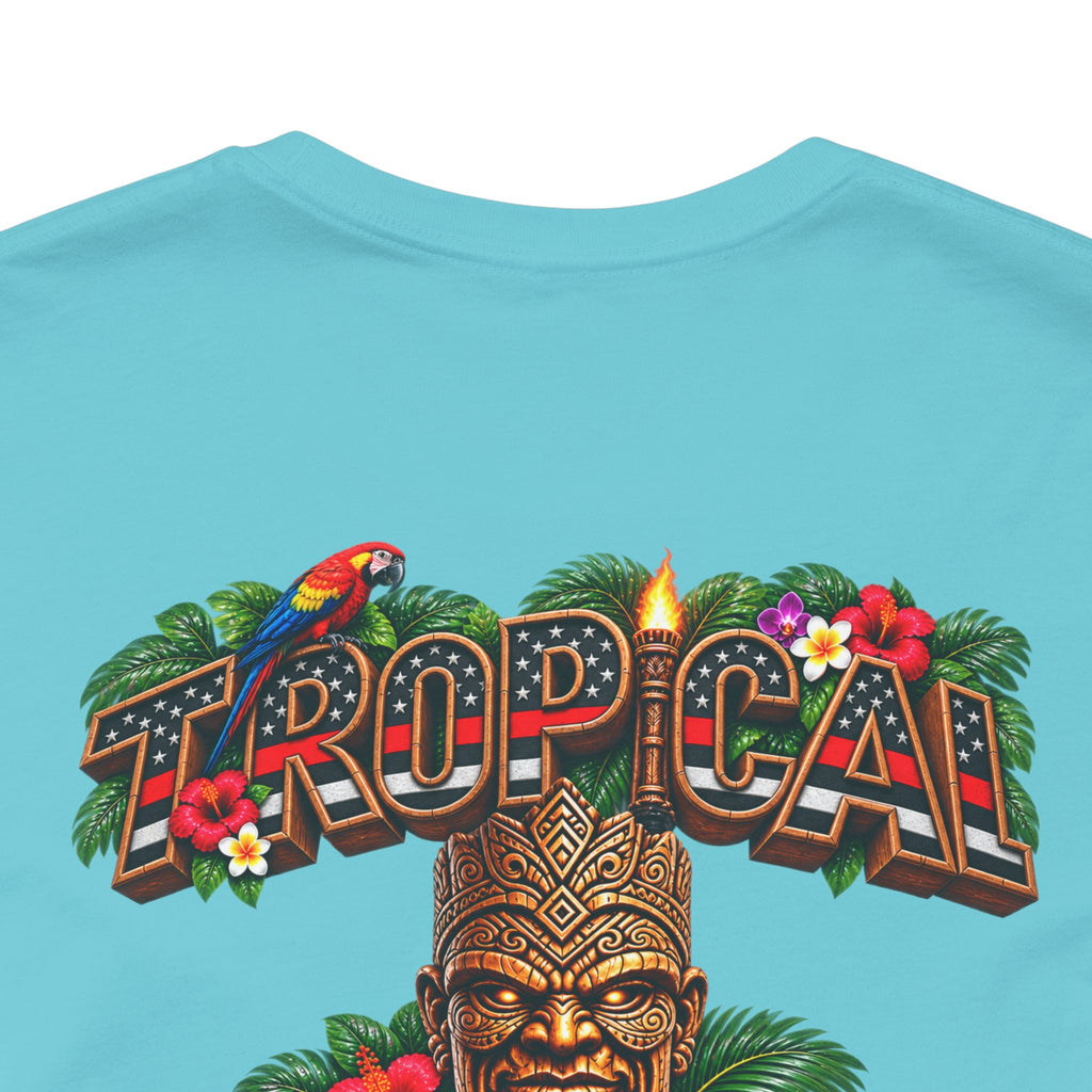 Tropical Iron Thin Red Line — 'Fire Fighter  Short Sleeve Shirt
