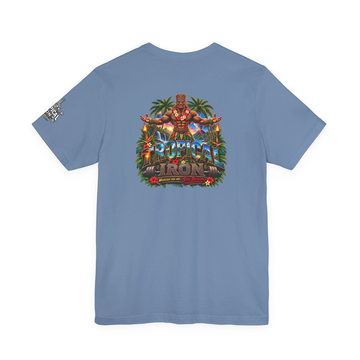 Tiki Guardian Tee — 'Protect the Island' Tropical Graphic T-Shirt