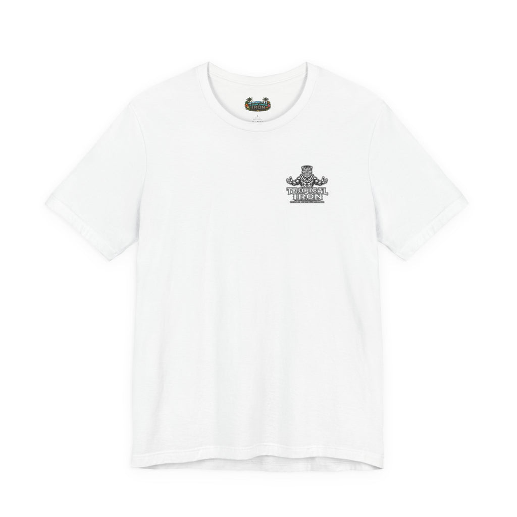 Tropical Iron Graphic Tee — Hawaiian Surf Vintage Sunset Shirt
