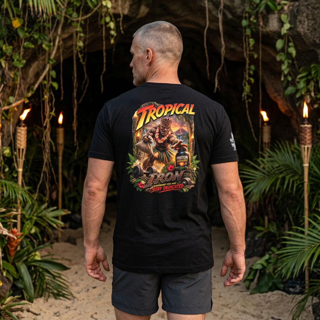 Tropical Iron Vintage Graphic Tee —Protein Snatch And Grab