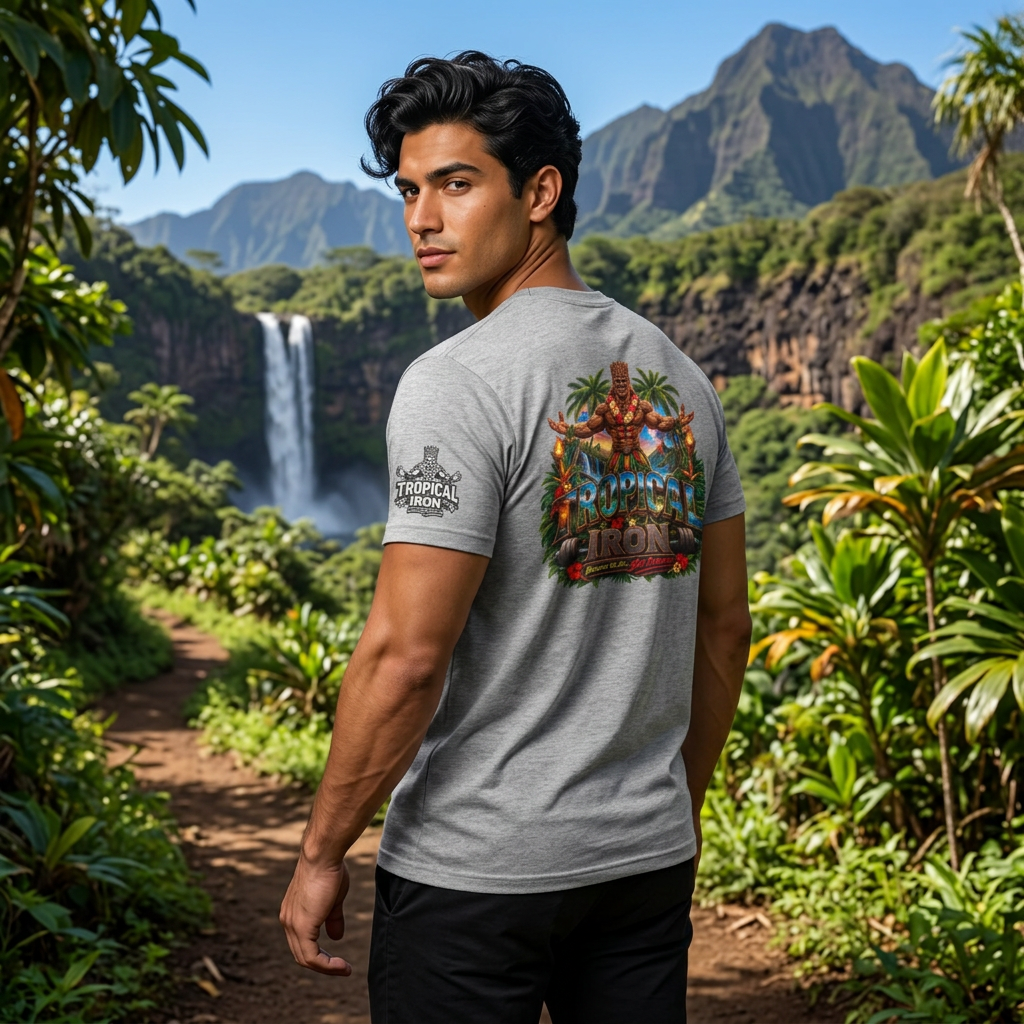 Tiki Guardian Tee — 'Protect the Island' Tropical Graphic T-Shirt