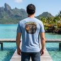 Tropical Iron Graphic Tee — 'Tropical Iron' Back Print Short Sleeve T-Shirt