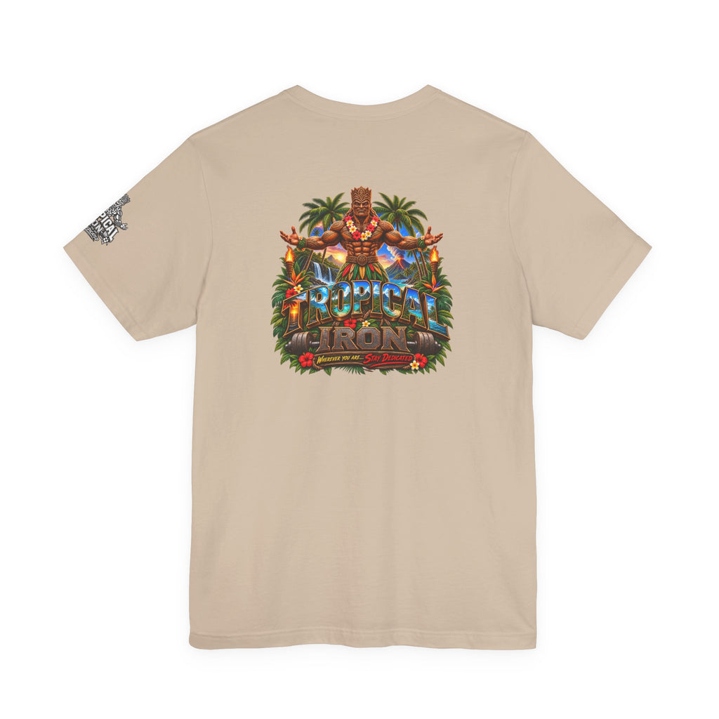 Tiki Guardian Tee — 'Protect the Island' Tropical Graphic T-Shirt