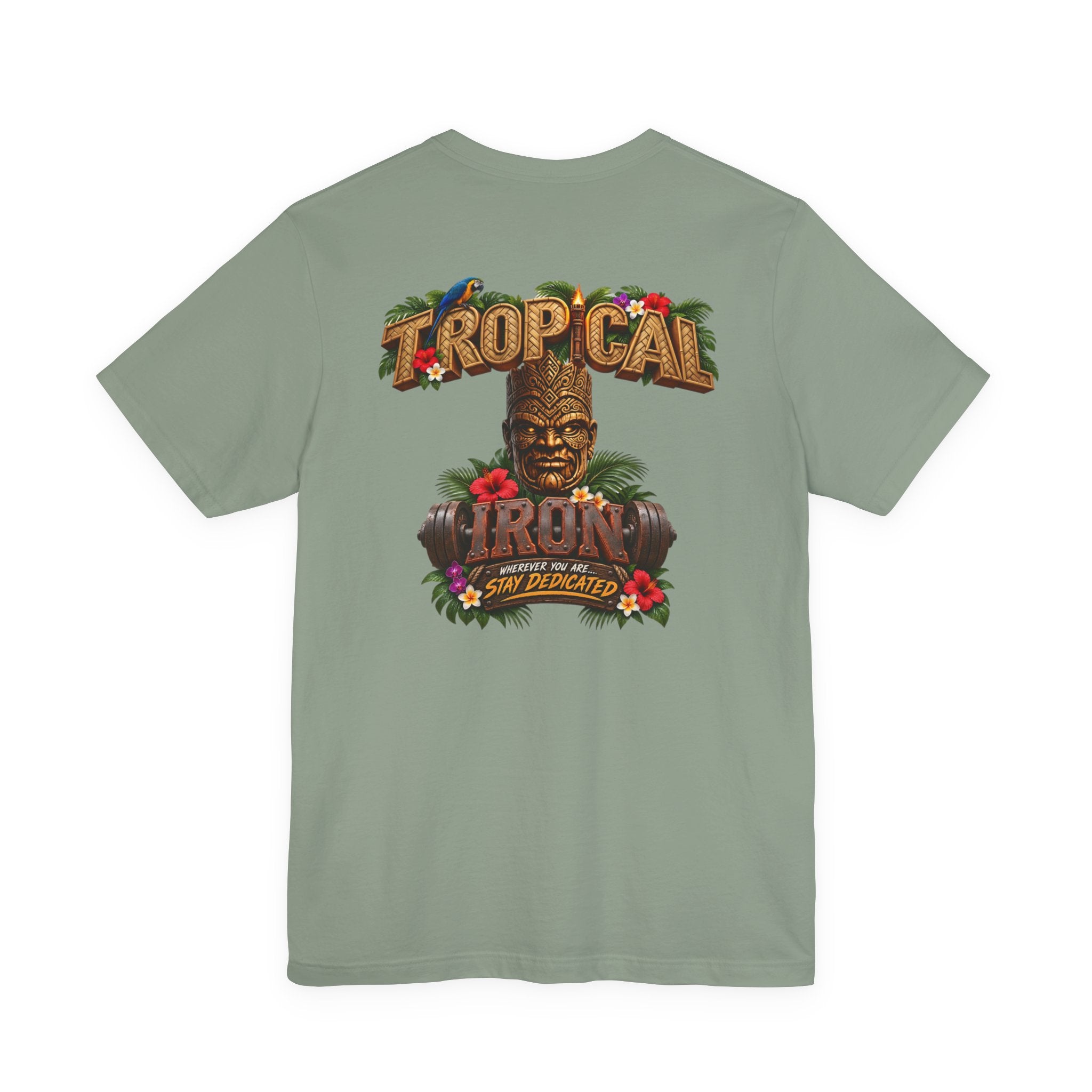 Tropical Aloha T-Shirt — 'Tropical Irony' Vintage Tiki Graphic Tee