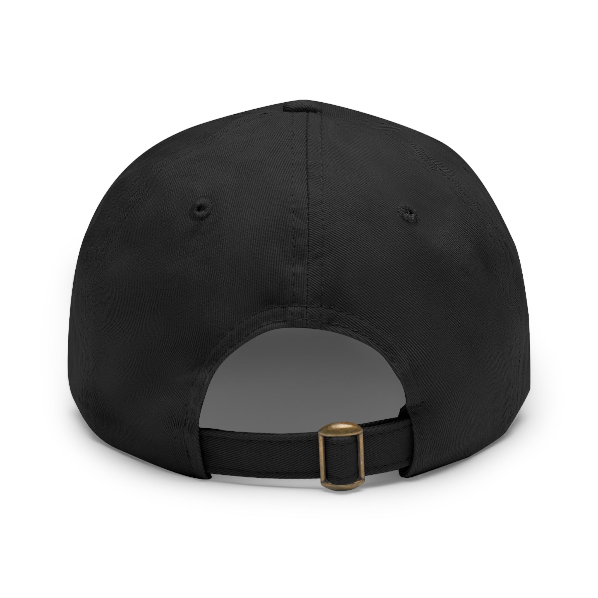 Vintage Hunting Scene Dad Hat with Leather Patch